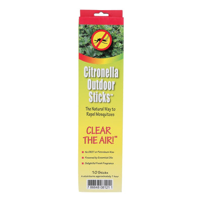 Neem Aura Naturals Outdoor Citronella Sticks - 10 Count - Orca Market