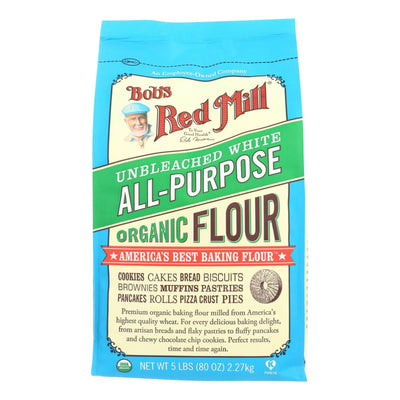 Bob's Red Mill - Organic Unbleached White All-purpose Flour - 5 Lb - Case Of 4 - Orca Market