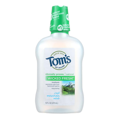 Tom's Of Maine Cool Mountain Mint Mouthwash - 16 Oz - Orca Market