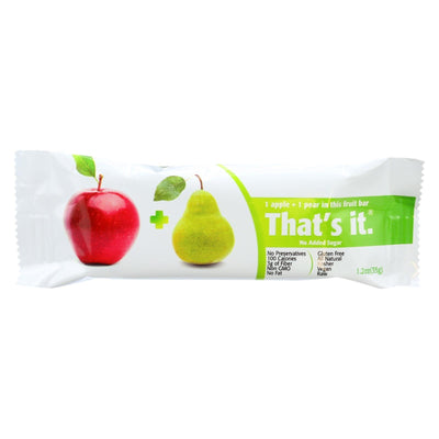 That's It Fruit Bar - Apple And Pear - Case Of 12 - 1.2 Oz - Orca Market