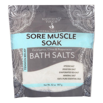 Soothing Touch Bath Salts - Sore Muscle Soak - 32 Oz - Orca Market