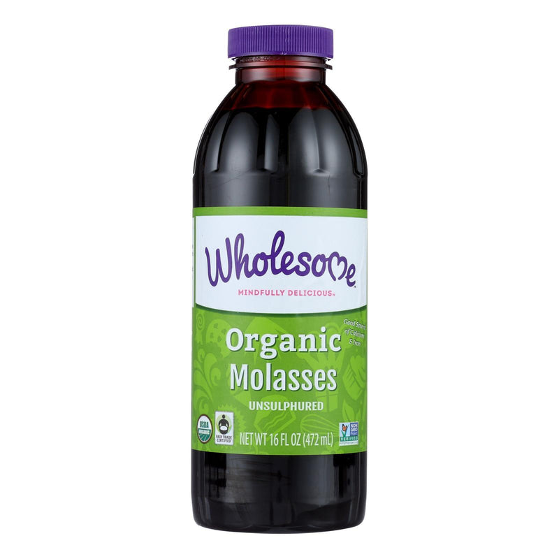 Wholesome Sweeteners Molasses - Organic - Blackstrap - Unsulphured - 16 Oz - Case Of 12 - Orca Market