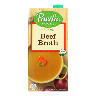 Pacific Natural Foods Beef Broth - Case Of 12 - 32 Fl Oz. - Orca Market