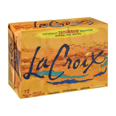 Lacroix Sparkling Water - Tangerine - Case Of 2 - 12/12 Fl Oz - Orca Market