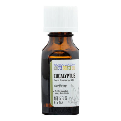 Aura Cacia - Pure Essential Oil Eucalyptus - 0.5 Fl Oz - Orca Market