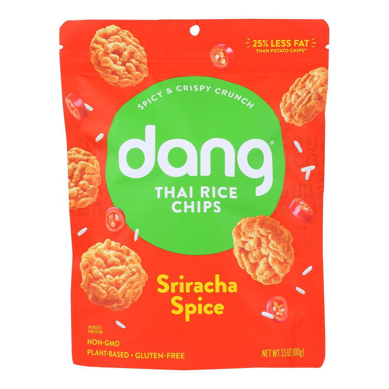 Dang - Sticky Rice Chips - Sriracha - Case Of 12 - 3.50 Oz - Orca Market