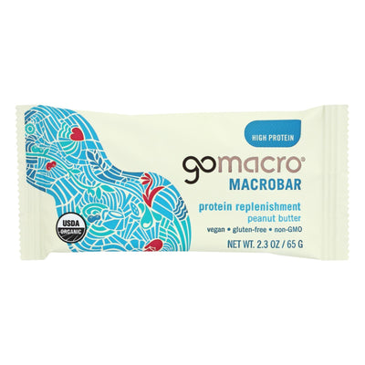 Gomacro Organic Macrobar - Peanut Protein - 2.3 Oz Bars - Case Of 12 - Orca Market