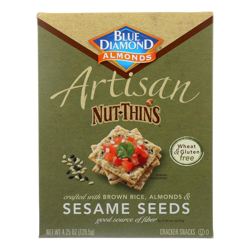 Blue Diamond - Artesion Nut Thins - Sesame Seed - Case Of 12 - 4.25 Oz. - Orca Market