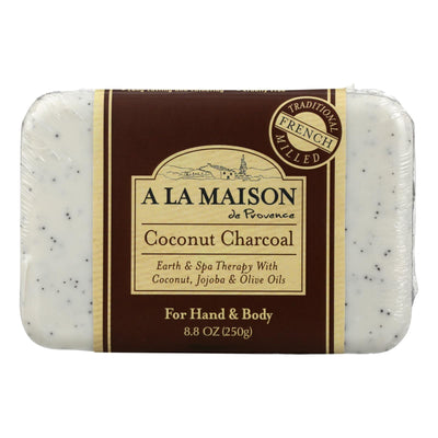 A La Maison - Bar Soap - Coconut Charcoal - 8.8 Oz - Orca Market