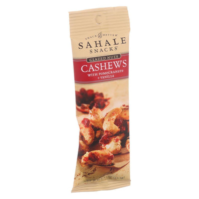 Sahale Snacks Glazed Nuts - Cashews With Pomegranate And Vanilla - 1.5 Oz - Case Of 9 - Orca Market