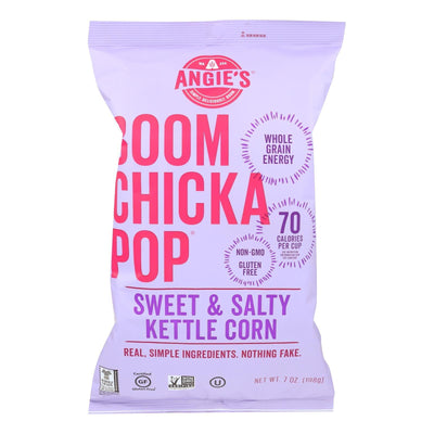 Angie's Kettle Corn Boom Chicka Pop Sweet And Salty Popcorn - Case Of 12 - 7 Oz. - Orca Market