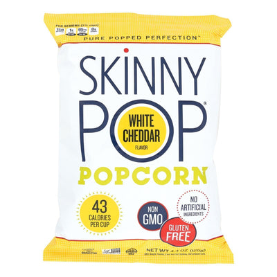 Skinnypop Popcorn Skinny Pop - White Cheddar - Case Of 12 - 4.4 Oz. - Orca Market