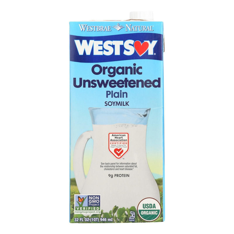 Westsoy Organic Plain - Unsweetened - Case Of 12 - 32 Fl Oz. - Orca Market