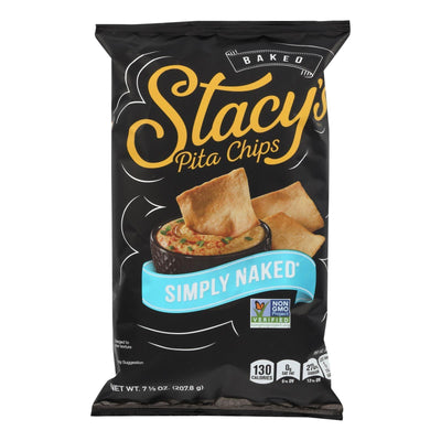 Stacy's Pita Chips Simply Naked Pita Chips - Case Of 12 - 7.33 Oz. - Orca Market