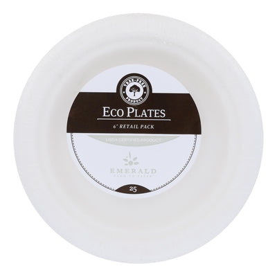 Emerald Brand - Plates Compostable 6in - Cs Of 20-25 Ct - Orca Market