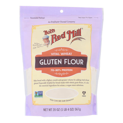 Bob's Red Mill - Flour Gluten - Case Of 4-20 Oz - Orca Market