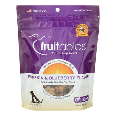 Fruitables Skinny Minis Dog Treats - Crunchy Pumpkin & Berry Flavor - Case Of 8 - 7 Oz - Orca Market