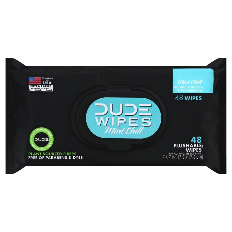 Dude Wipes - Wipes Dspnsr Pack Mint Chll - Case Of 8-48 Ct - Orca Market