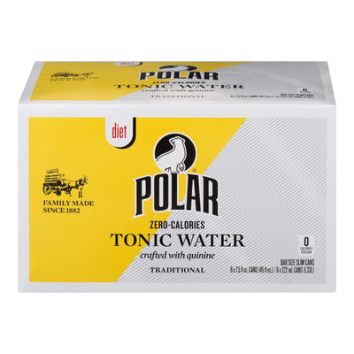 Polar Beverages - Tonic Water Diet 6pk - Case Of 4-6/7.5 Fz - Orca Market