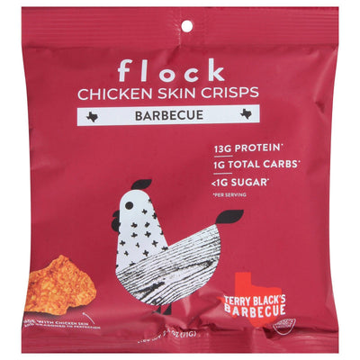 Flock - Chip Chicken Skin Bbq - Case Of 8-2.5 Oz - Orca Market