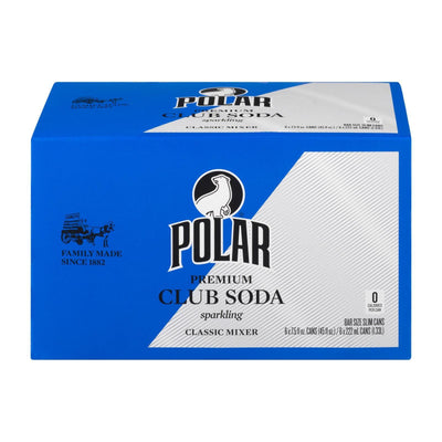 Polar Beverages - Club Soda 6pk - Case Of 4-6/7.5 Fz - Orca Market