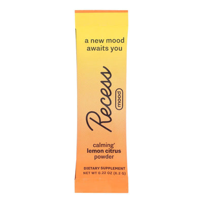 Recess - Mood Sticks Lemon Citrus - Case Of 10-.22 Oz - Orca Market