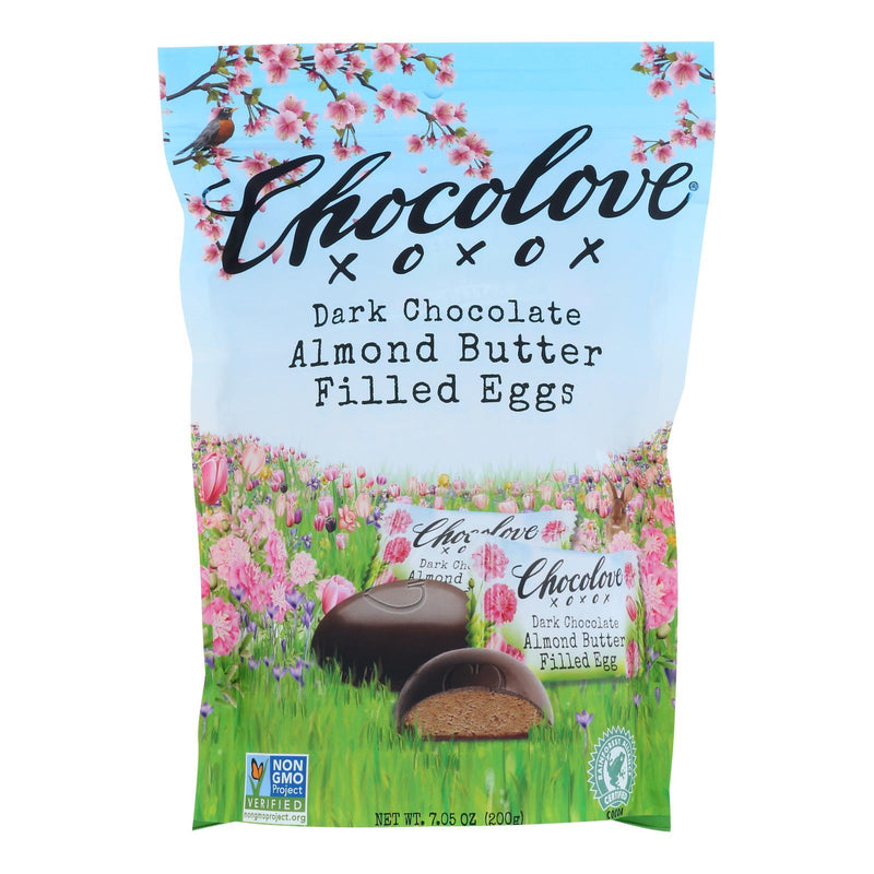 Chocolove Xoxox - Eggs Dark Chocolate Almond Butter Fil - Case Of 8-7.05 Oz - Orca Market