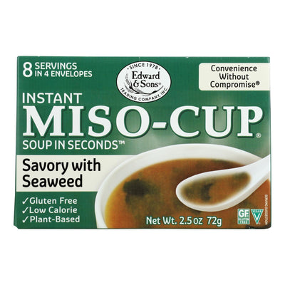 Edward And Sons Seaweed Miso - Cup - Case Of 12 - 2.5 Oz. - Orca Market