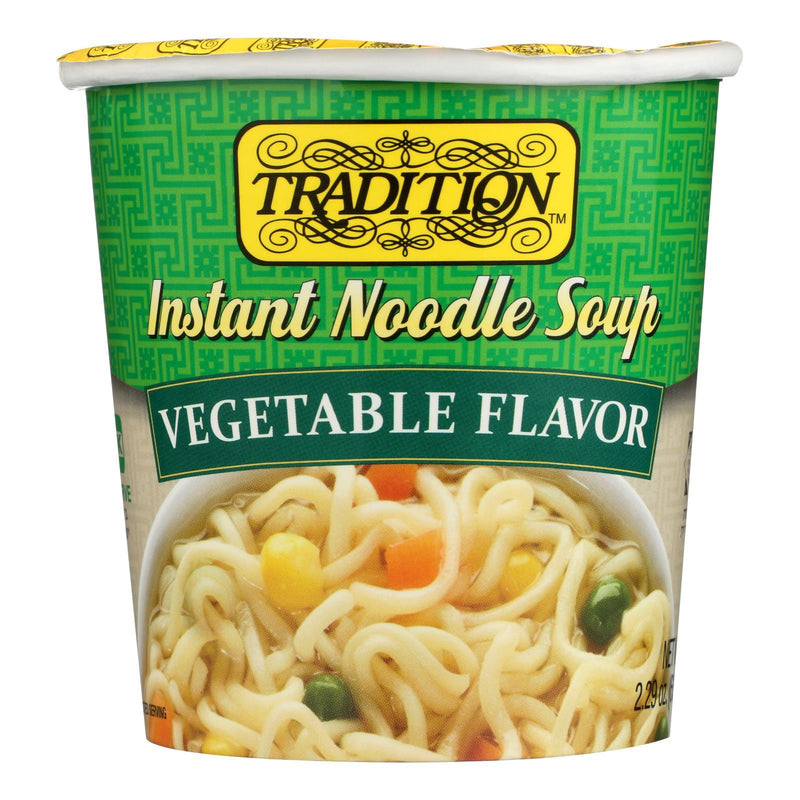 Tradition Instant Noodle Soup - Vegetable Flavor - Case Of 12 - 2.29 Oz. - Orca Market