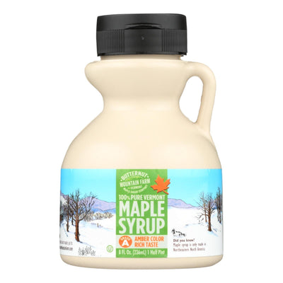 Butternut Mountain Farm - Maple Syrup - Amber Grade A - Case Of 24 - 8 Fl Oz. - Orca Market