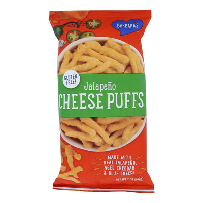 Barbara's Bakery - Cheese Puffs - Jalapeno - Case Of 12 - 7 Oz. - Orca Market