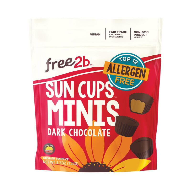 Free 2 B Sun Cups - Mini - Dark Chocolate - Case Of 6 - 4.2 Oz - Orca Market