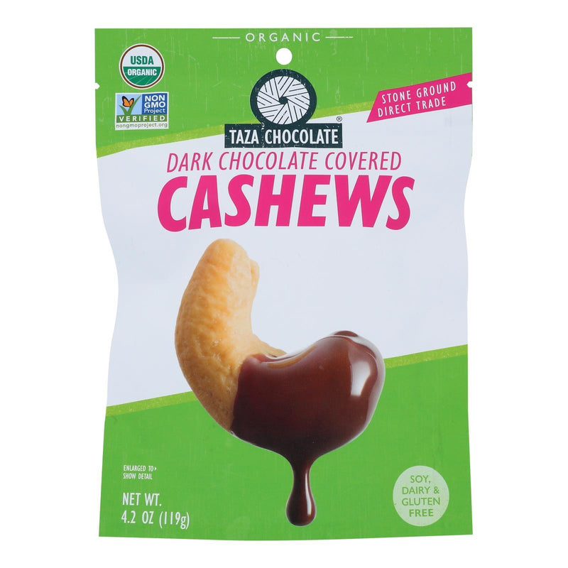 Taza Chocolate - Cashews Chocolate Covered - Case Of 12-3.5 Oz - Orca Market