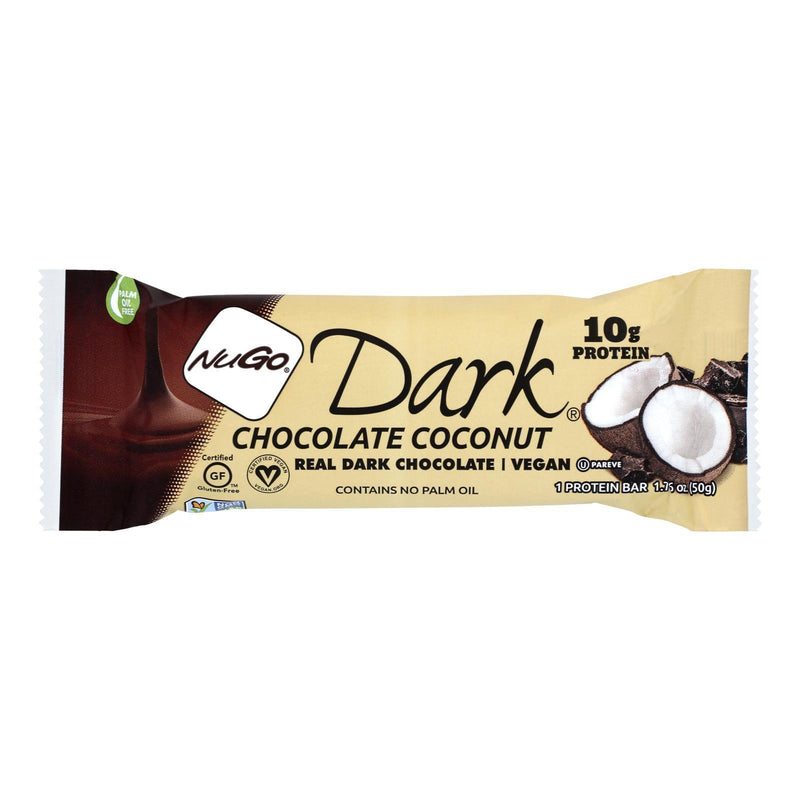 Nugo Nutrition Bar - Nugo Dark - Chocolate Coconut - 1.76 Oz - 1 Case - Orca Market