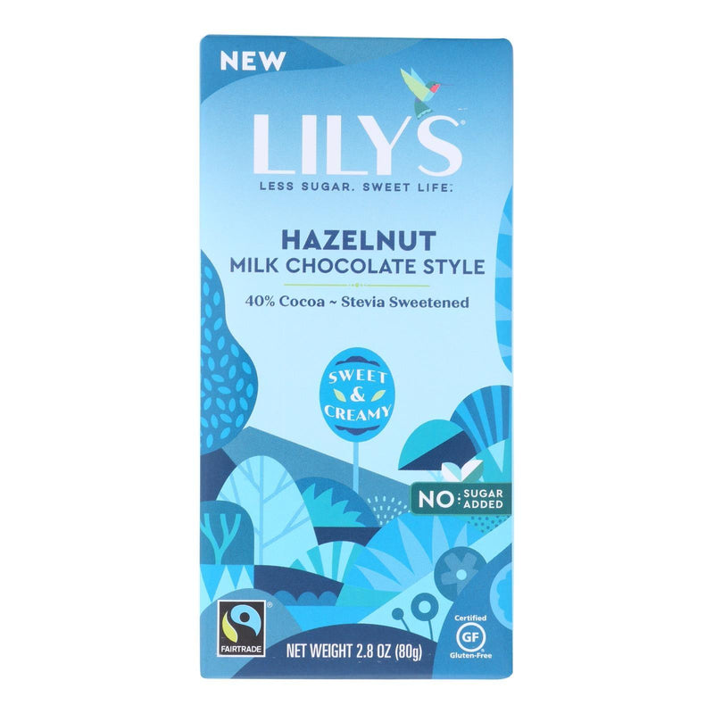 Lilys - Bar Chocolate 40% Hazelnut - Case Of 12-2.8 Oz - Orca Market