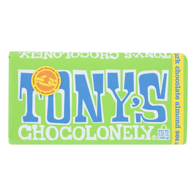 Tony's Chocolonely - Bar Chocolate Dk Almond Sea Salt 51% - Case Of 15 - 6.35 Oz - Orca Market