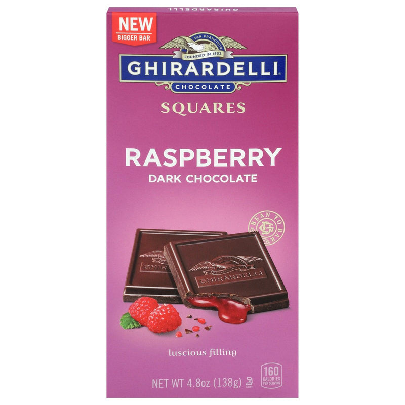 Ghirardelli - Bar Dark Chocolate Raspberry - Case Of 10-4.8 Oz - Orca Market