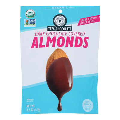 Taza Chocolate - Almonds Chocolate Covered - Case Of 12-3.5 Oz - Orca Market