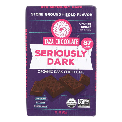 Taza Chocolate - Bar Seriously Dark - Case Of 10 - 2.5 Oz - Orca Market