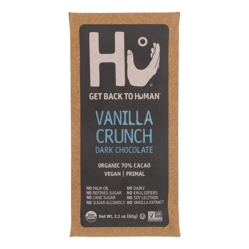 Hu - Dark Chocolate Bar Vanilla Crunch - Case Of 12-2.1 Oz - Orca Market