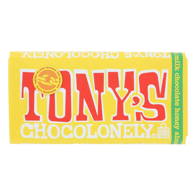 Tony's Chocolonely - Bar Chocolate Honey Almond - Case Of 15 - 6.35 Oz - Orca Market