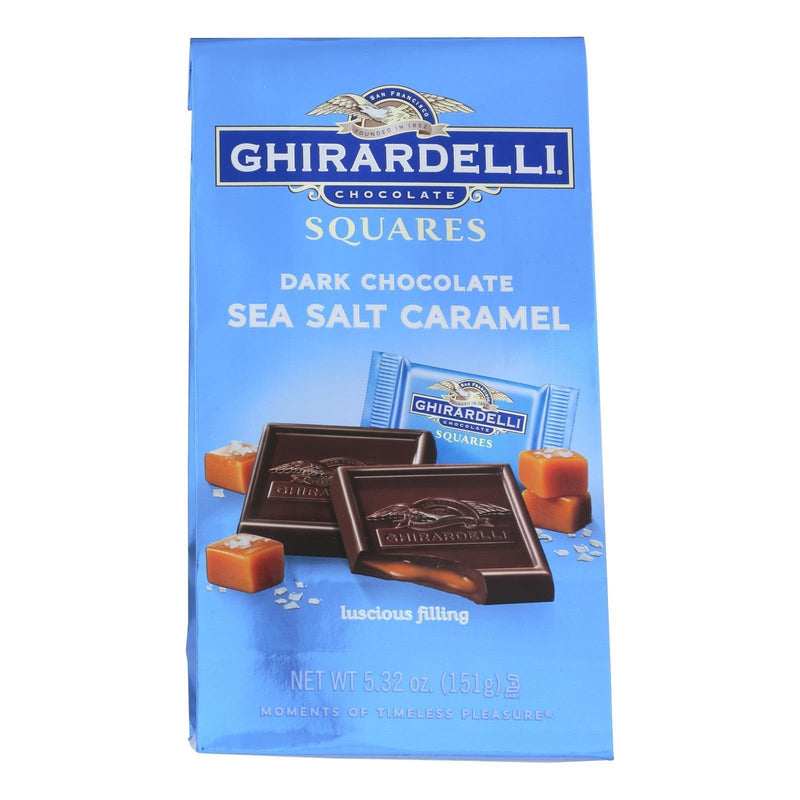 Ghirardelli Dark Chocolate Sea Salt Caramel Squares - Case Of 6 - 5.32 Oz - Orca Market