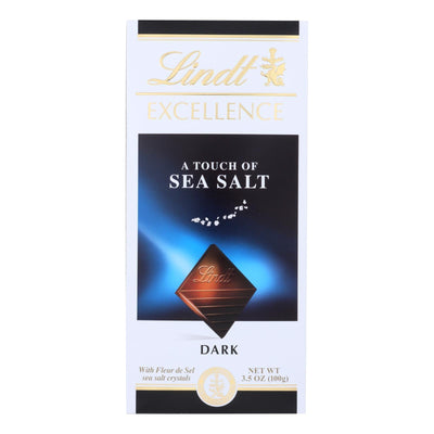 Lindt Chocolate Bar - Dark Chocolate - 47 Percent Cocoa - Excellence - Touch Of Sea Salt - 3.5 Oz Bars - Case Of 12 - Orca Market