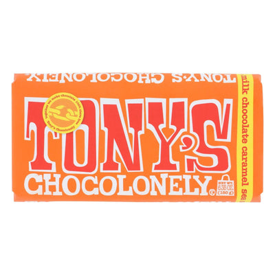 Tony's Chocolonely - Bar Chocolate Milk Caramel Ssl 32% - Case Of 15 - 6.35 Oz - Orca Market