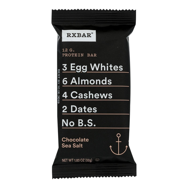 Rxbar - Protein Bar - Chocolate Sea Salt - Case Of 12 - 1.83 Oz. - Orca Market