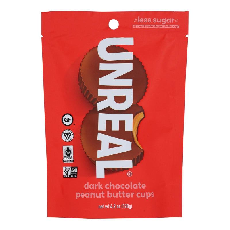 Unreal Dark Chocolate Peanut Butter Cups - 6 Bags - Orca Market