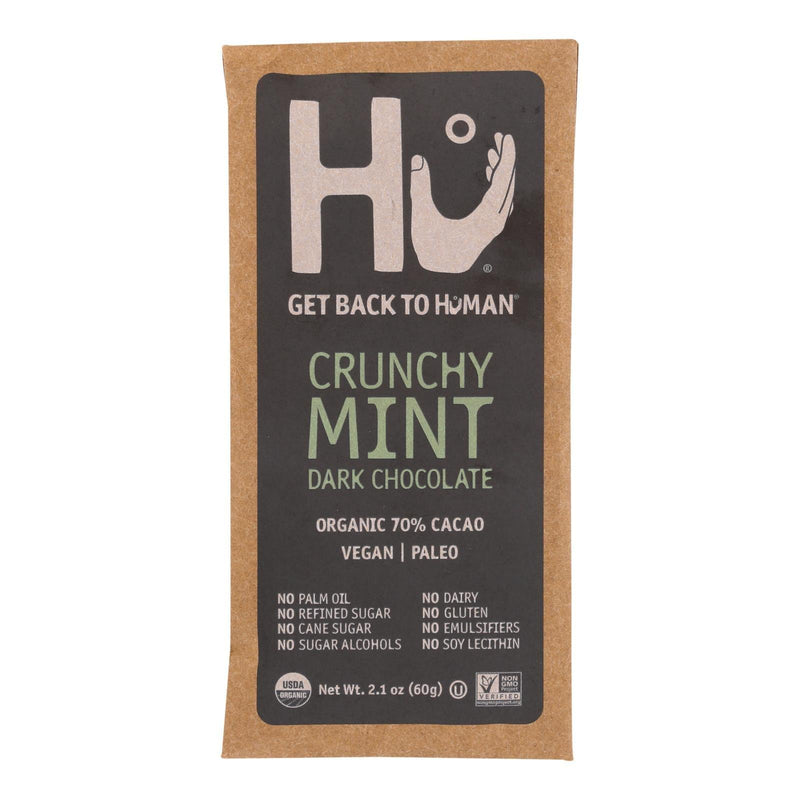 Hu - Dark Chocolate Bar Crunchy Mint - Case Of 12-2.1 Oz - Orca Market