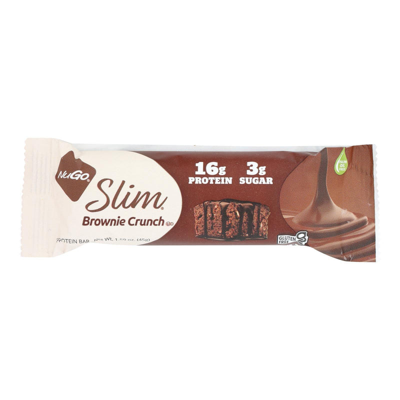 Nugo Nutrition Bar - Slim - Brownie Crunch - 1.59 Oz Bars - Case Of 12 - Orca Market