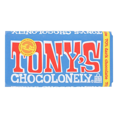 Tony's Chocolonely - Bar Chocolate Xtra Dark 70% - Case Of 15 - 6.35 Oz - Orca Market