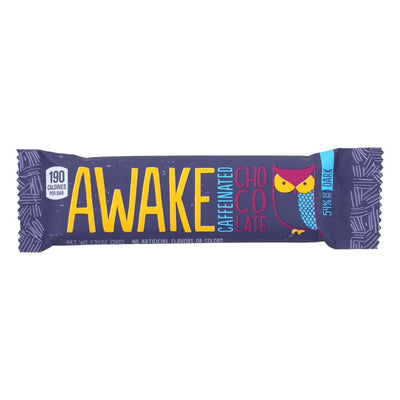 Awake Chocolate - Bar Caff Dark Chocolate - Case Of 12-1.34 Oz - Orca Market